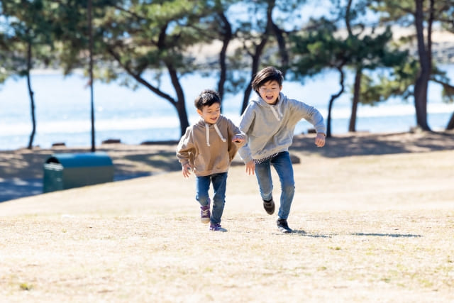 元気一杯の子どもたち。